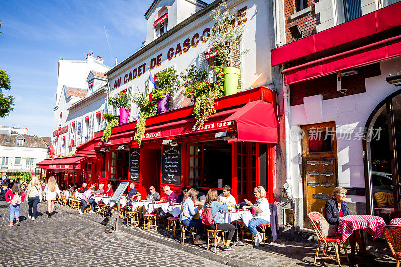 蒙马特高地(Butte Montmartre) Tertre广场(Place du Tertre)餐厅的露台